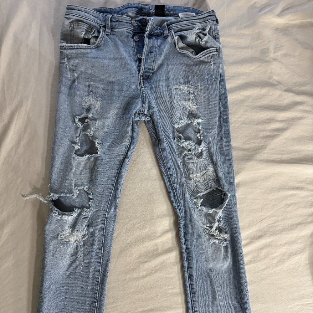 & DENIM Men's Ripped Jeans